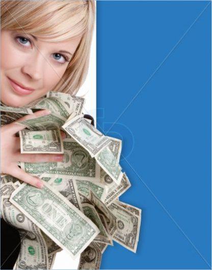 cash prize money design template background