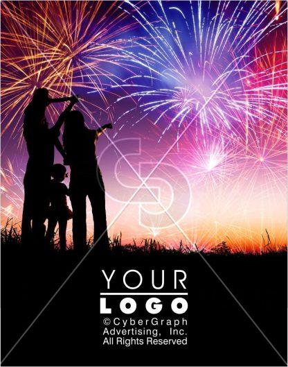 July 4th fireworks design