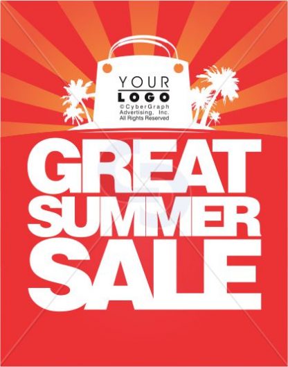 great summer sale design template background